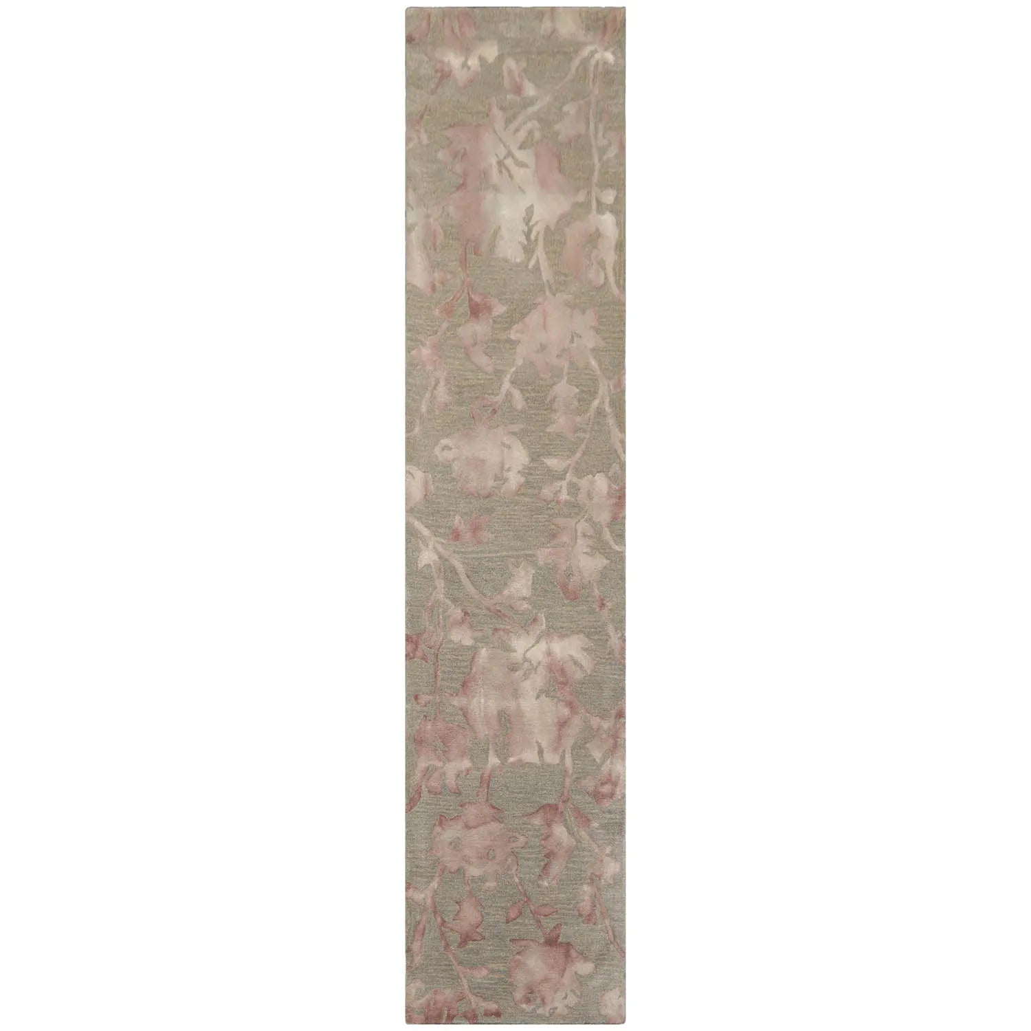 LoomBloom Multi Sizes Gray Contemporary Botanical Hand Tufted Floral Wool Oriental Area Rug