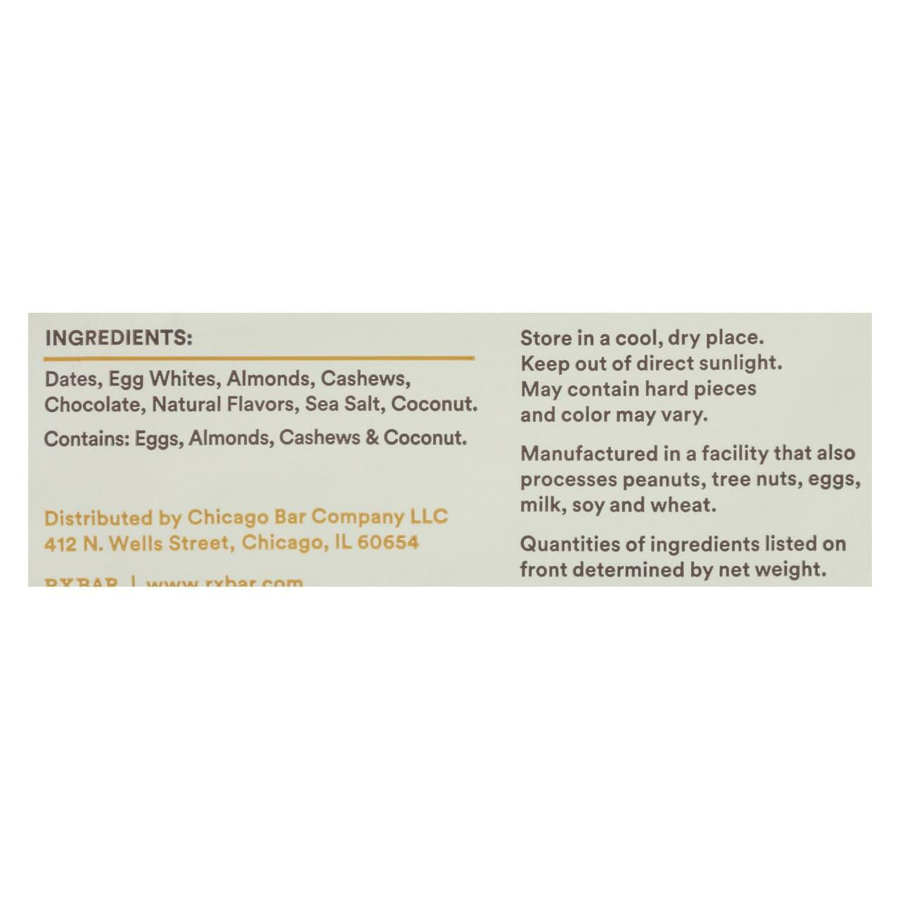 Rxbar Chocolate Coconut (12X1.83 OZ)